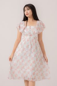RIMINI - Dress Remaja Gaun Motif Bunga Summer  XS-XL-Ophera Dress 85556-1