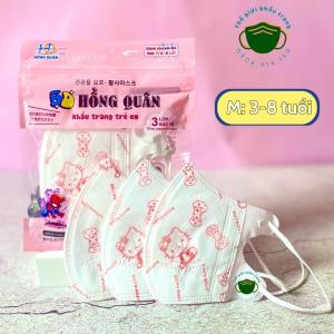 Khẩu trang trẻ em 5D kids An Tâm dành cho bé 0-2 tuổi 2- 8 tuổi hộp 10 cái