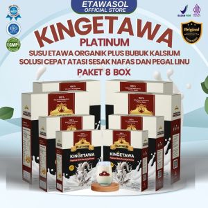 Kingetawa Susu Kambing Etawa Tinggi Kalsium Untuk Kepadatan Tulang dan Masalah Persendian Kemasan 250gr Paket 8 Box