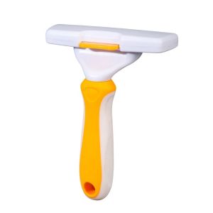 MIKE DUNBAR One Click Hair Removal Pet Hair Remover Comb Curved Design Deshedding Dog Brush Grooming Tool Easy Clean Cat Comb Cat Hair Care