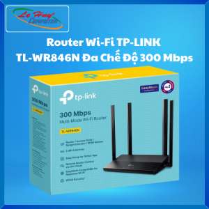 Thiết bị mạng - Router Wi-Fi TP-LINK TL-WR846N Đa Chế Độ 300 Mbps - Hàng Chính Hãng
