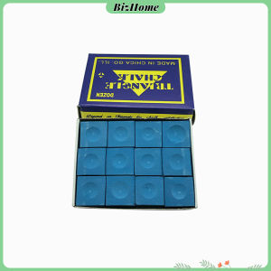 BizHome ชอล์กฝนหัวคิว สีน้ำเงิน กล่องละ 12 อัน Billiard Chalk