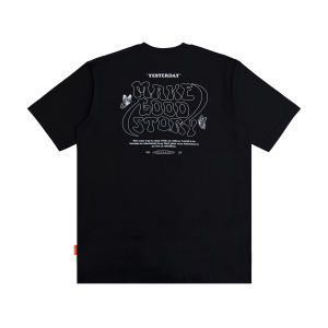 Yesterday – Baju Kaos Distro Pria Original 24s t shirt Pria Cowok Keren Hitam Good Story