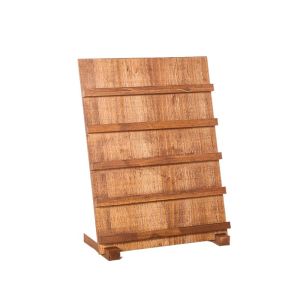 OMQAIO 3/4/5 Layer Wooden Nail Art Stand Large-capacity Multi-functional Manicure Products Showing Shelf Compact Smooth Earring Necklace Display Rack Nail Color Board Card Paper