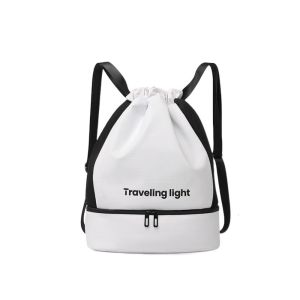 JOEYTH Waterproof Travel Fitness Bag Independent Shoe Bag Dry Wet Separation Climbing Backpack Compartment Bag Multifunction Sport Basketball Bag