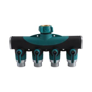 4 Way Garden Hoses Splitters 3/4 Irrigation Water Hose Connector Agricultural Garden Water Tap Connectors Adaptor