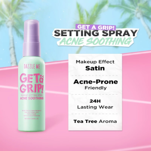 DAZZLE ME Get a Grip! Makeup Setting Spray Dewy Fix & Matte Fix