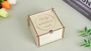 7 Pcs Morandi Color 3D Wooden Monthly Milestone Cards with Baby Monthly Milestone Card Sign Double Sided Milestone Wooden Circles Baby Growth Cards for Baby Girl Boy