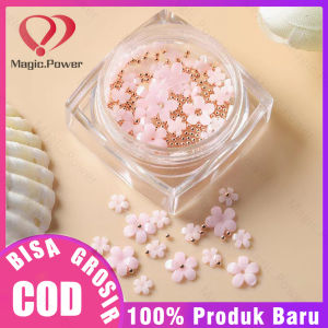 Nail Art Flower 3D Redin Hiasan Bunga Wedding Nail Mix Sized 3D Flower Hiasan Kuku