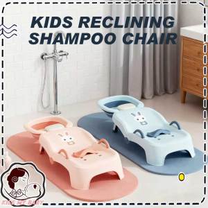 Foldable Kids Reclining Shampoo Chair Hair Washing Chair Seat Toddlers Babies Home Use Children Bath Chair Baby Bath Shower Head
