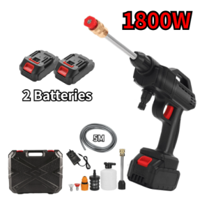 [Ready Stock] 1800W Cordless Water Jet Water Gun Portable Car Wash High Pressure Water Jet Machine Cleaner Washers 洗車水槍