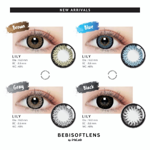 (Bisa COD) Softlens BIG EYES LILY 16MM Softlens Normal Softlens Minus Softlens Grey Minus Softlens Terlaris Living Color by Irislab / BB