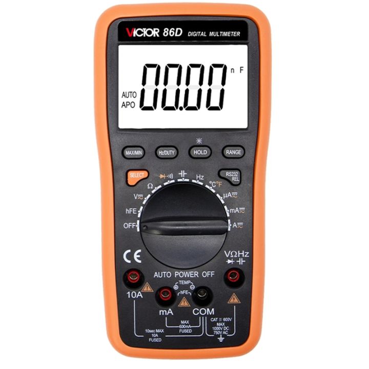 Multimeeter Interface Top USB Interface Pocket Digital Multimeter 86D 5999 Counts Auto Range ...