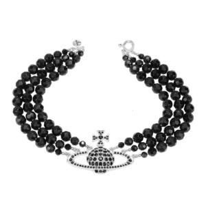 สร้อยคอจี้ดาวเคราะห์สีดำประกายพร้อมดีไซน์สามชั้นเหมาะสำหรับผู้หญิงวัยรุ่นที่โอบกอดแฟชั่น