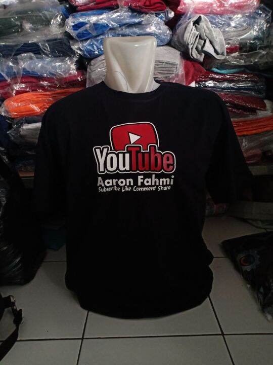 Kaos Youtube Bisa Request Nama Channel Kamu / Kaos Distro Youtube ...