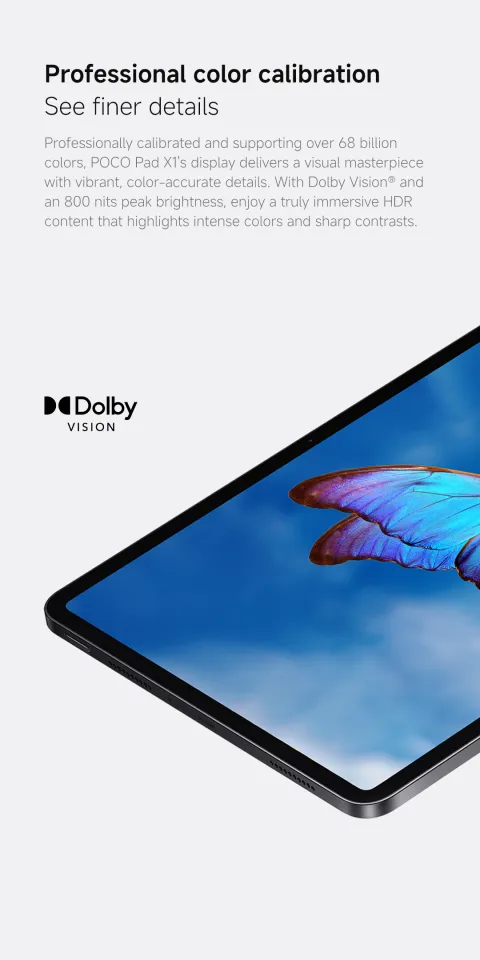 New POCO Pad X1 | 8+512GB, 3.2K 144Hz crystal-clear display
