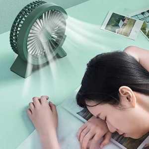 Kipas Angin Meja Mini Desk Fan Strong Wind USB Plug-in