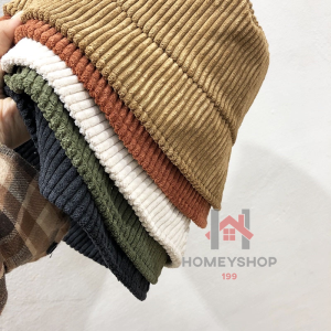 ร้านไทยพร้อมส่ง หมวกบัคเก็ต หมวกลูกฟูก กันแดด พับและปรับระดับได้ สีพื้น ผลิตจากวัสดุคุณภาพดี hs99