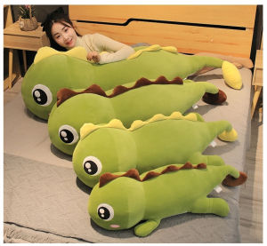 60-140cm Cute Dinosaur Pillow Plushie Toy Doll Soft Cute Pillow Dinosaur Stuffed Toys Cushion Pillow Toy New Year Gift for Kids 恐龙毛绒玩具抱枕公仔