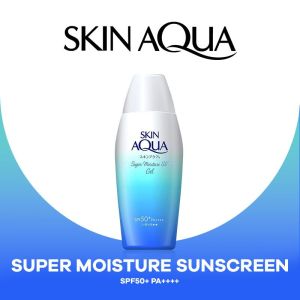 Skin Aqua Sunscreen Super Moisture UV Gel SPF50+ PA++++ 140g Pump type Large Capacity