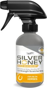Silver Honey Rapid Relief 6oz Spray for Horses Only Use on Equine Scratches / Pastern Dermatitis / Mud Fever / Dew Poisoning / Cracked Heels