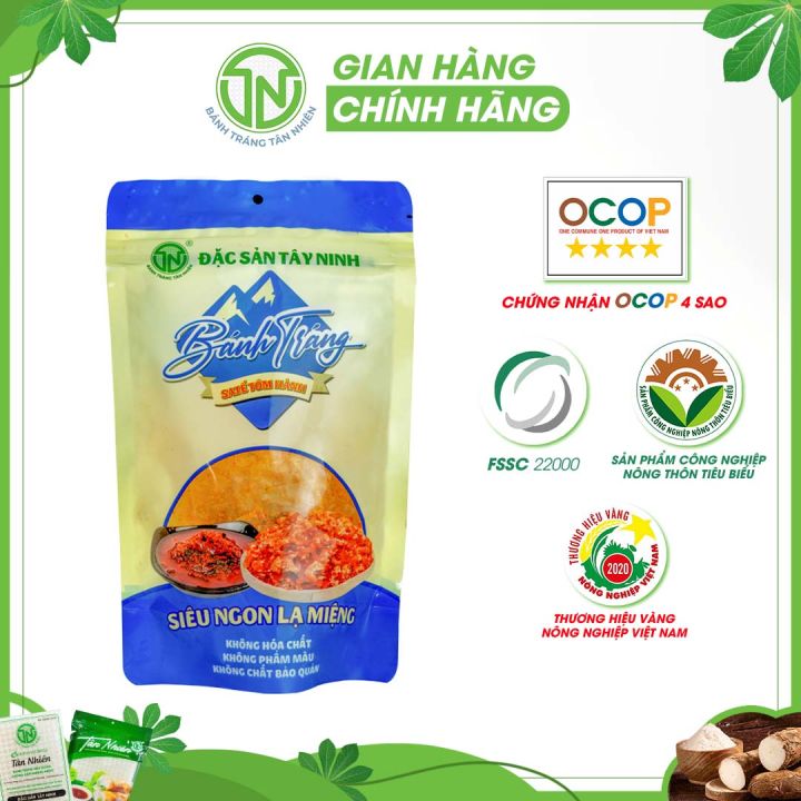 Bánh tráng trộn sa tế tôm hành Tân Nhiên - Bánh tráng siêu mỏng trộn ...