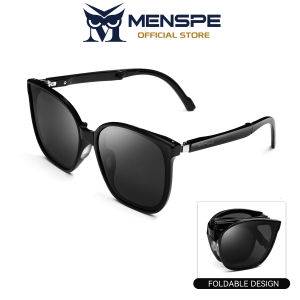 MENSPE Women Men Sunglasses Foldable Sunglasses Eyes UV 400 Protection Adjustable Hinge Adjustable Legs Integrated Nose Support Outdoor Travel