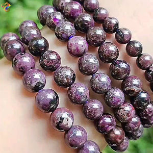 Collection Grade Rare Old Mine South Africa Flower Royal Purple Sugilite Bracelet