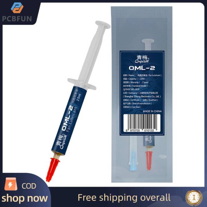 pcbfun Dầu chuyên dụng bôi trơn quạt QML-2 Mỡ Quạt Máy Tính Xách Tay Card Đồ Họa Khung Máy Tính Để Bàn Thích Hợp Cho Máy Tính/CPU/Nguồn Điện/Quạt Case Và Các Phụ Kiện Khác Ổ Trục
