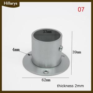 [Hillarys] Stainless Steel Flange Seat For Wardrobe Curtain Cloth Rod Seat Round Tube Seats Bracket Household Furniture Hardware Towel Tube Holder