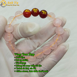 Vòng mã não hồng tự nhiên tam hợp tỵ dậu sửu - size 8 10ly cho người mệnh thổ mệnh hỏa - có khai quang điểm nhãn may mắn tài lộc - PHONG THỦY ANH VŨ