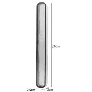 กล่องแปรงสีฟันเวลาเดินทางเคลือบน้ำแข็งแบบพกพาที่ใส่ของกันฝุ่นสำหรับใส่ของป้องกันที่คลุมแปรงฟันอุปกรณ์ในห้องน้ำสำหรับตั้งแคมป์