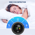 SeeSii T08 Mini CO2 Detector, 3-in-1 Portable Carbon Dioxide Detector Air Quality Monitor Temperature Humidity Air Analyzer Lightweight Digital CO2 Meter for Home Indoor Travel. 