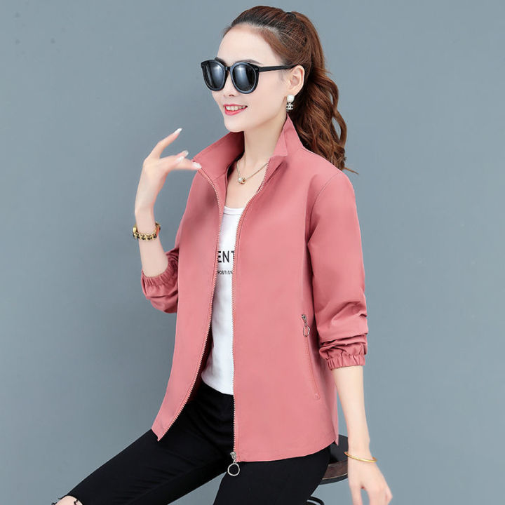 Summer Ladies Windbreakers Jacket Coat Windproof And Sunscreen
