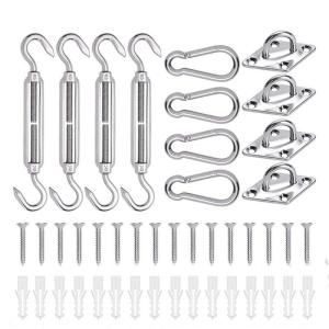 Stainless Sunshade Sail Hardware Awnings Attachments Sunshade Sail Hardware Kits Sunshade Sail Fixing Accessories Set