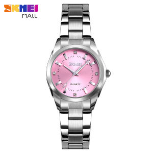 SKMEI Women Quartz Watch Fashion Lady Wristwatch Stainless Steel Strap 30m Waterproof 1620