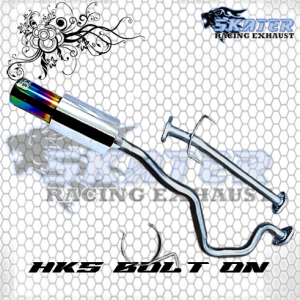 PROMO Knalpot bolt on Avanza Xenia Rush mufler Hks gronel dan JS Racing BURNTIP biru