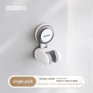 Ecoco Shower Head with Suction Cup Adjustable Shower Holder Shower Head Hanger