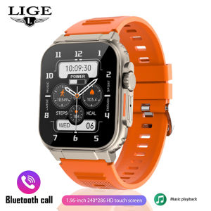 Lige 2023 đồng hồ thông minh không thấm nước nam và nữ AMOLED HD màn hình 600 mAh pin lớn Bluetooth cuộc gọi nhịp tim màn hình 100 + thể thao thể dục theo dõi smart watch