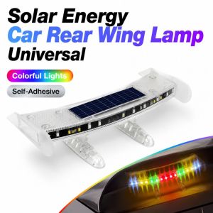 ANANAA Solar Energy Car Rear Wing Lamp Mini Universal Car Ambient Lighting Self-Adhesive Trunk Warning Light Car Exterior Trim
