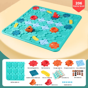 [SG STOCK[ STEM Logical Road Builder Car Maze Puzzle Logic Games Montessori Toys Logical Thinking Educational Board Game Gift