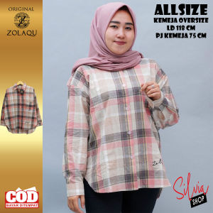 KEMEJA ZOLAQU TERBARU 2024 OVERSIZE JUMBO BAJU WANITA KEKINIAN HIJAB STYLE OFFICIAL STORE RESMI ZLQ