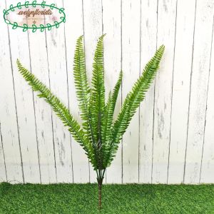 Daun Imitasi Daun Artificial Pakis Latex X12 Hiasan Vertical Garden Dekorasi Cafe Aesthetic
