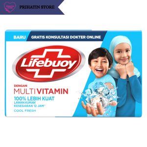 Lifebuoy Sabun Batang Anti Bakteri Multi VITAMIN & Lemon/Cool Fresh 70gr - Bebas Paraben