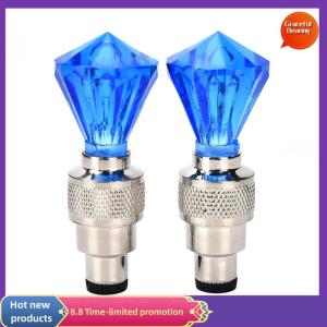 Graceful LOKIYA 2x LED Motorcycle Cycling Bike Bicycle Wheel Tire Valve Flashing Light Car Lamp