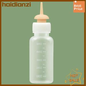 haidianzi Pet Kitten Feeding Bottle Nipple Feeder Can Squeeze Liquid Milk Nursing Bottle For Newborn Dogs Puppies Rabbits Hamster Cat