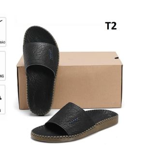 dép quai ngang da sáp nam Fashion kiểu dáng trẻ trυng đế đúc liền khâu chỉ toàn bộ chắc chắn G6