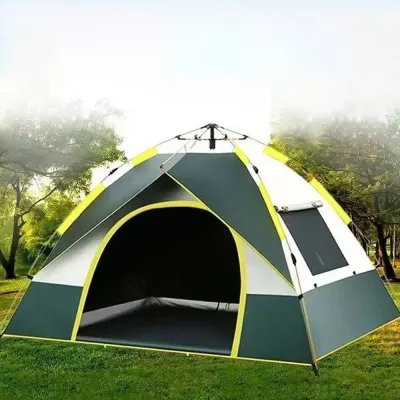 Portable Tent Camping Automatic Quick Open Beach Tent with Two Windows and Two Doors Fully Outdoor