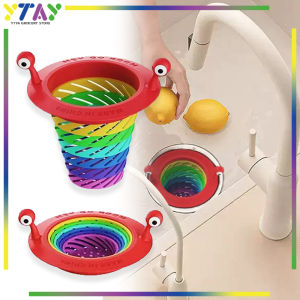 Little Monster Rainbow /Collapsible Kitchen Mesh/Monster Lipat Saringan /Pelangi Kamar Mandi/Dapur Plastik