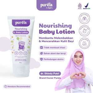 𝗝𝗨𝗡𝗞𝗜𝗘 𝗠𝗔𝗞𝗘𝗨𝗣 -PURELA Nourishing Baby Lotion 60 gr - Lotion Bayi Untuk Mencerahkan Kulit